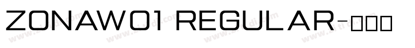 ZonaW01 Regular字体转换
